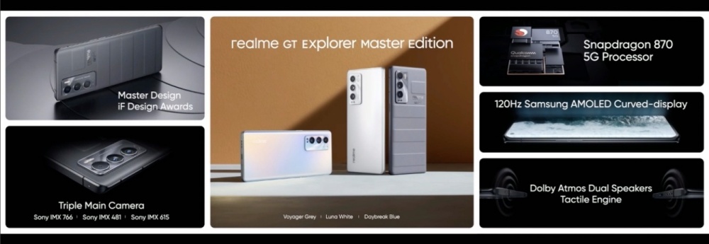 Realme GT大師系列、Realme Book筆電同步推出國際版，預告平板裝置即將推出